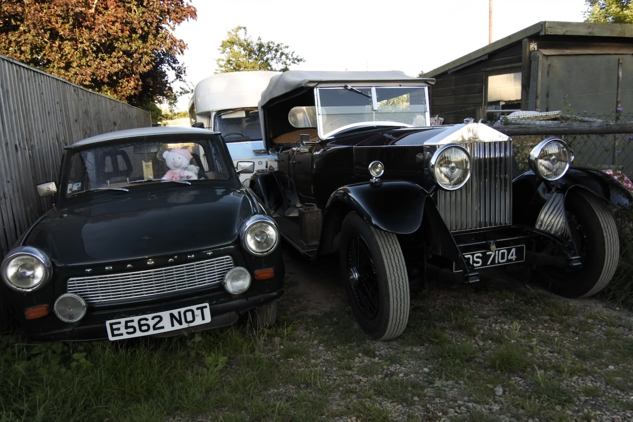 A Trabant from Germany and a truly British Rolls Royce