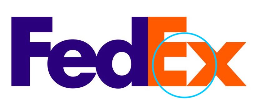 FedEx logo showing the internal space arrow