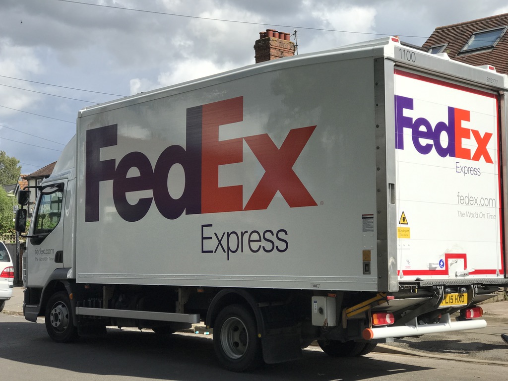 FedEx lorry in my street