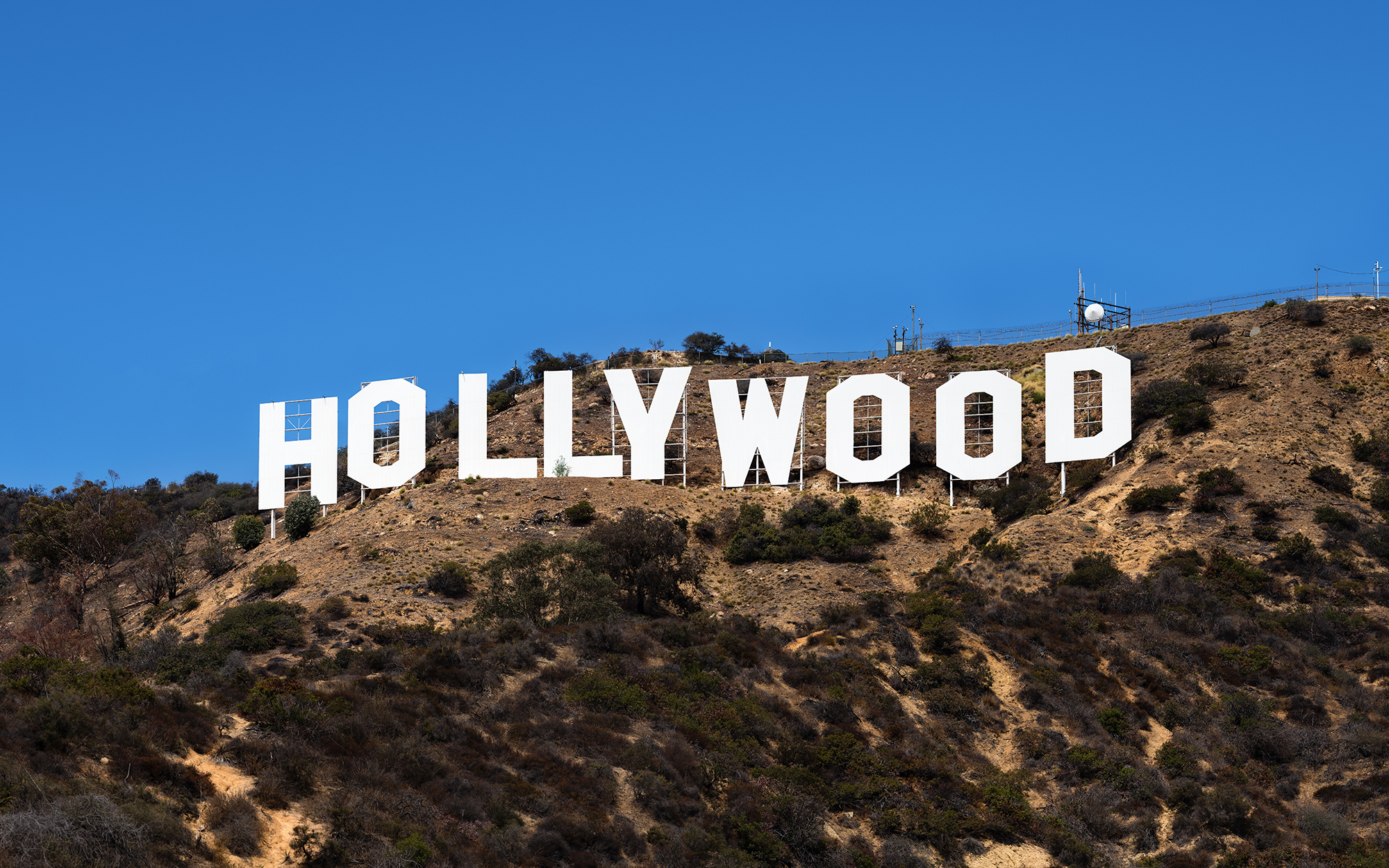 The Hollywood sign now