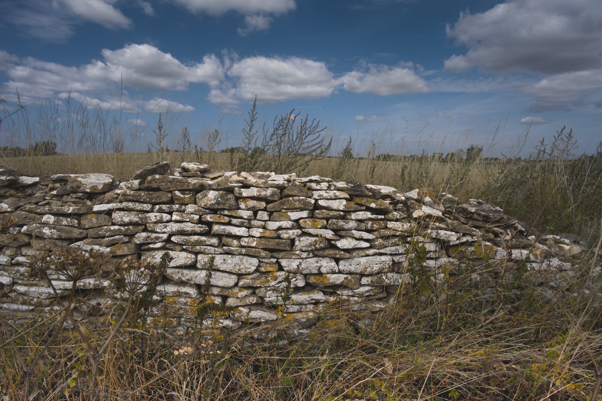 A broken down wall