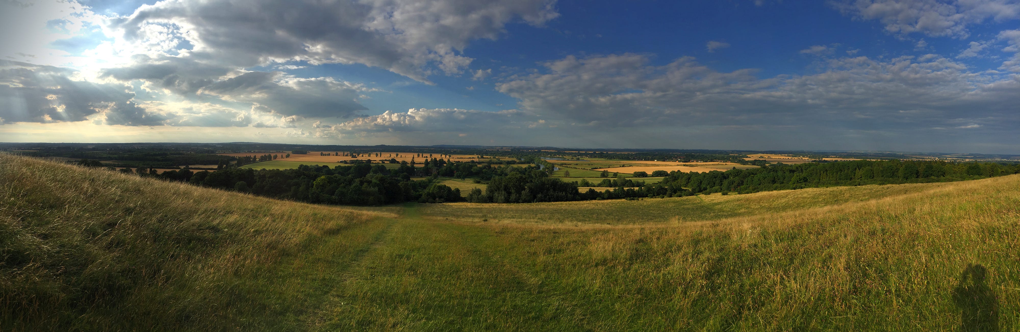 The view from the top of Wittenham Clumps